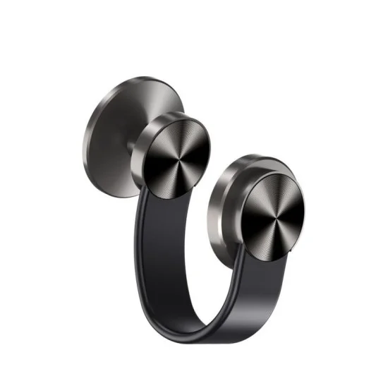 Porodo Magesafe N52 Magnetic Head And Suction Base Car Mount With Flexible Body - Black